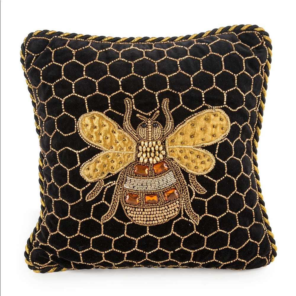 MacKenzie-Childs Queen Bee Pillow